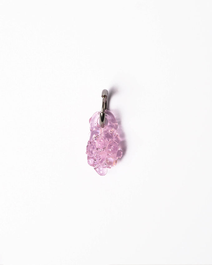 Сережки Drop Рожеві зі скла, рожевий