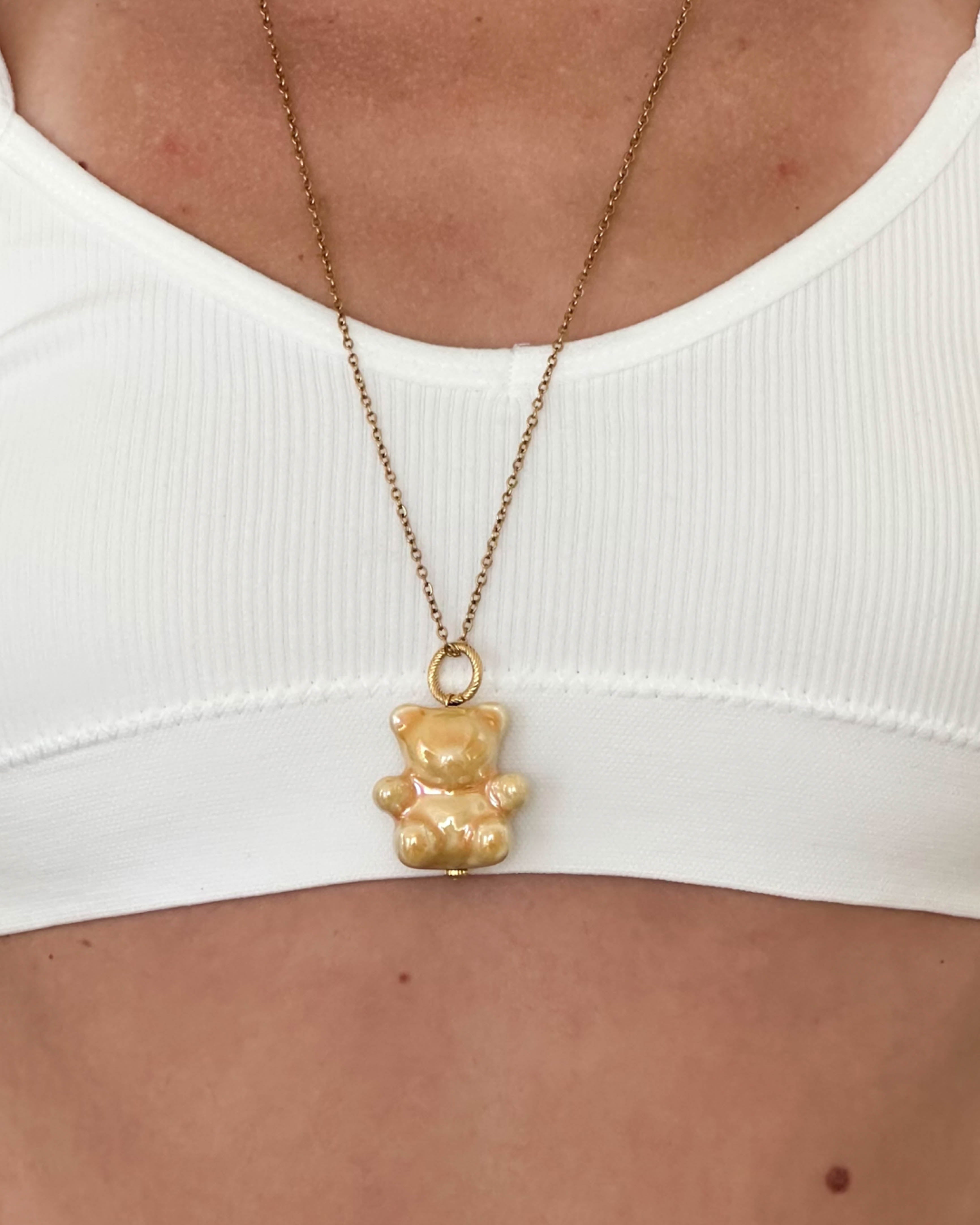 Кулон Teddy the bear Медовий