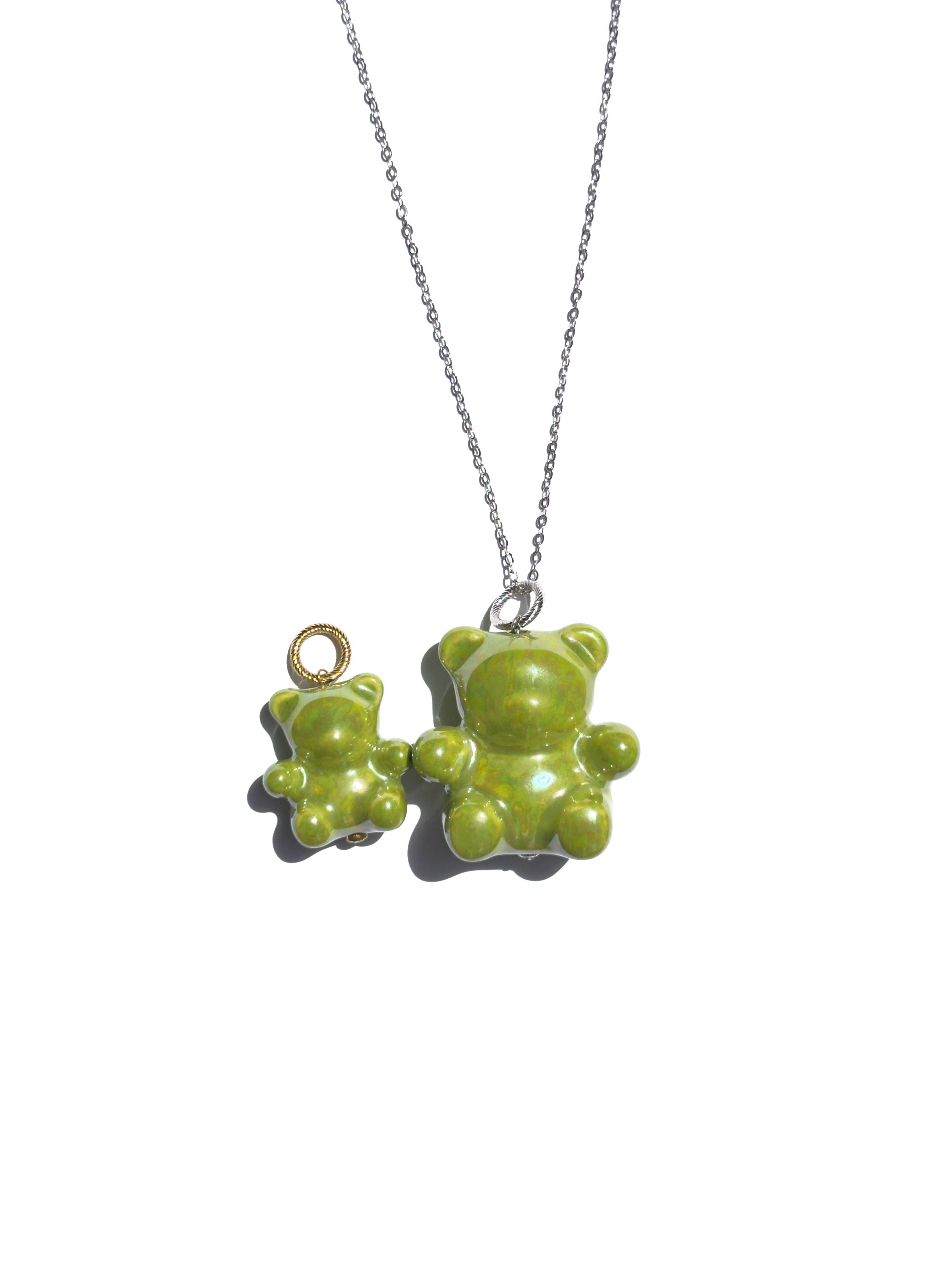 Кулон Teddy the bear Зелений