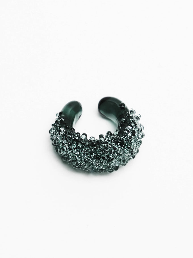 Каф на вухо Dew Green з муранського скла, ro.ro crafts