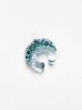 Каф на вухо Dew Green tide з муранського скла, ro.ro crafts