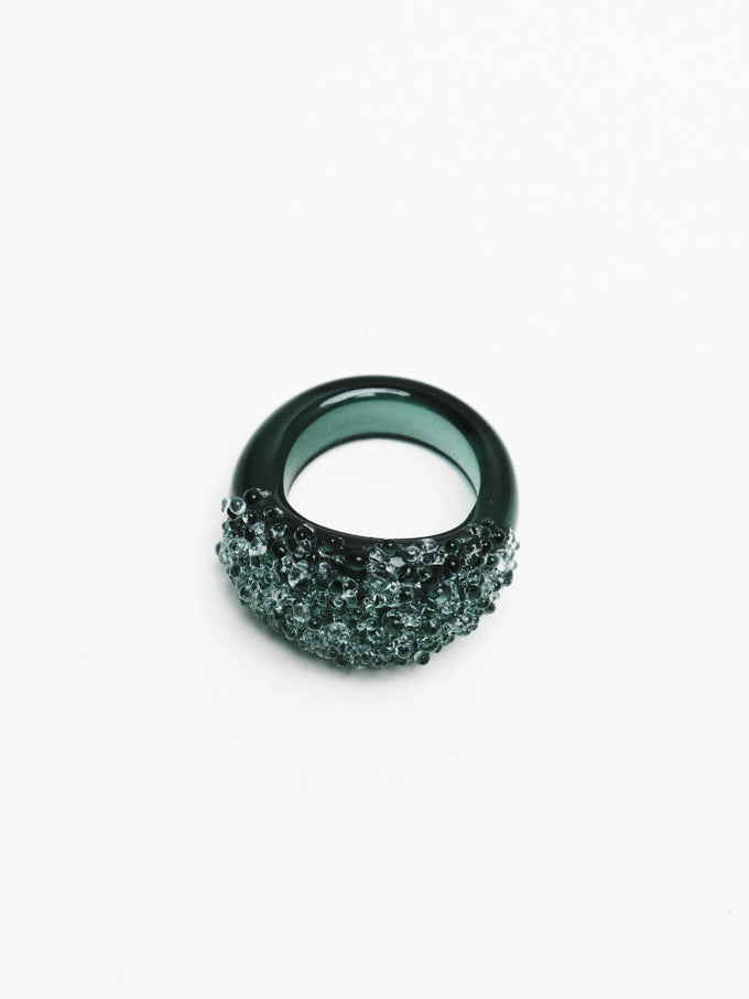 Кільце Seafoam Green з муранського скла, ro.ro crafts